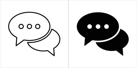 Speech bubbles with ellipsis
