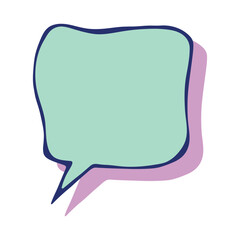 Hand drawn speech bubble Blank empty message box Textbox frame for banners, price tags, stickers, design