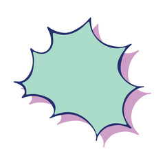 Hand drawn speech bubble Blank empty message box Textbox frame for banners, price tags, stickers, design