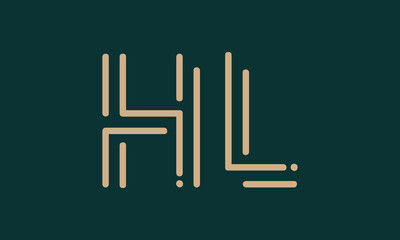 HL H hl initial logo | initial based abstract modern minimal creative logo, vector template image. luxury logotype logo, real estate homie logo. typography logo. initials logo