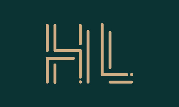 HL H hl initial logo | initial based abstract modern minimal creative logo, vector template image. luxury logotype logo, real estate homie logo. typography logo. initials logo