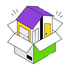An icon design of model home
