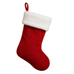 christmas stocking isolated on white
