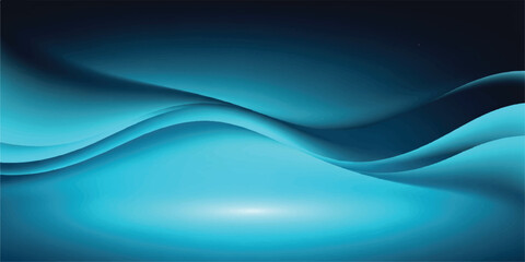 Abstract blue wave background smooth flowing lines create a modern and elegant design perfect for presentations and web design