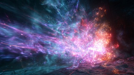 Abstract energy burst