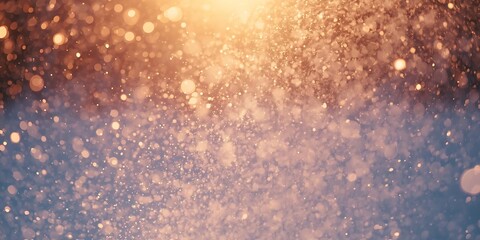 Obraz premium Golden Light with Shimmering Bokeh Particles