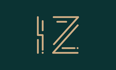 IZ iz initial logo | initial based abstract modern minimal creative logo, vector template image. luxury logotype logo, real estate homie logo. typography logo. initials logo