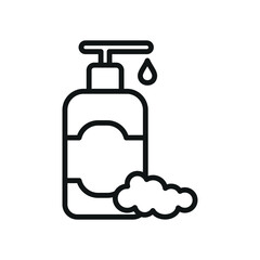shampoo bottle icon design template
