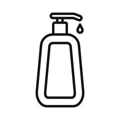 shampoo bottle icon design template
