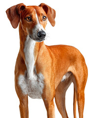 Azawakh dog on a white background