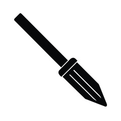 Flat Vector Icon of Chisel
