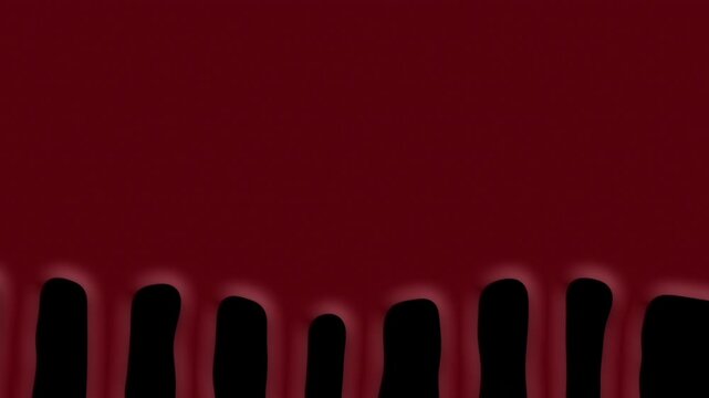 Alpha Channel Dark Blood Drip Horror Overlay Loop.