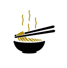 food noodles logo design vector.