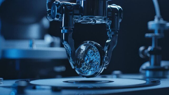 Robotic Arm Assembles Intricate Components for Watchmaking Process