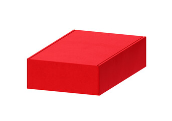 Red Cardboard box, transparent background