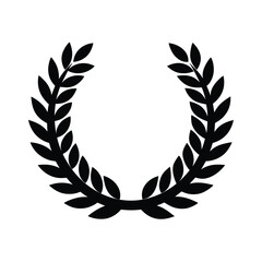 Film Festival Laurel Flat Vector Icon Illustration