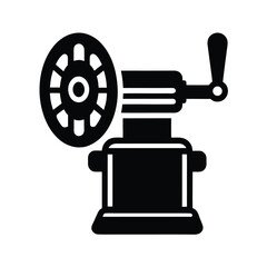 Grinder Tool Flat Vector Icon Illustration