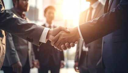 Business Handshake Agreement and Collaboration