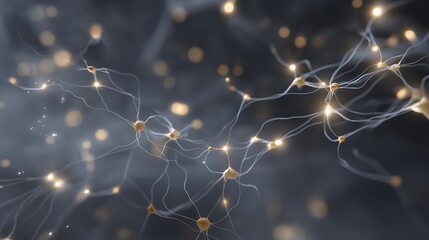 Digital neural network represented as a complex web of luminous nodes and dynamic data streams, highlighting artificial intelligence, machine learning, advanced analytics, and futuristic