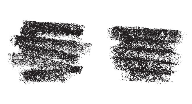 Oil Chalk Scribbles Background Isolated on White in Black. Graphic design elements and resources vector art