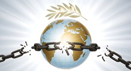 Minimal conceptual image symbolizing justice and unity