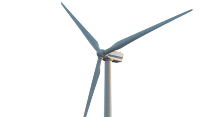 Modern wind turbine generating clean energy for a sustainable future