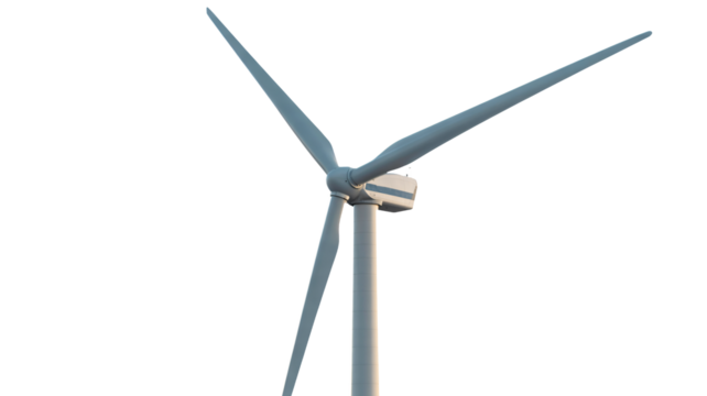 Modern wind turbine generating clean energy for a sustainable future