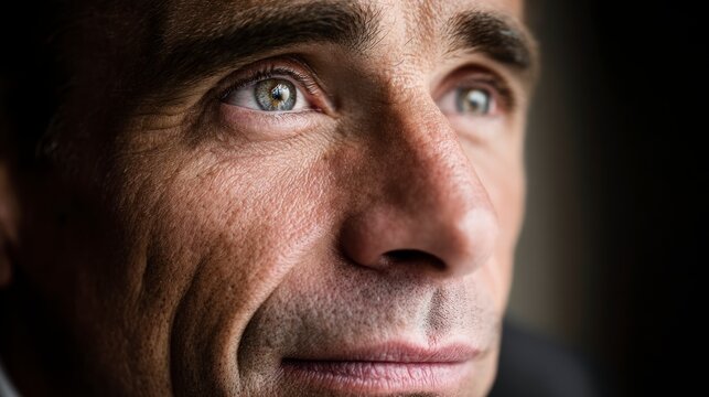 Closeup male portrait