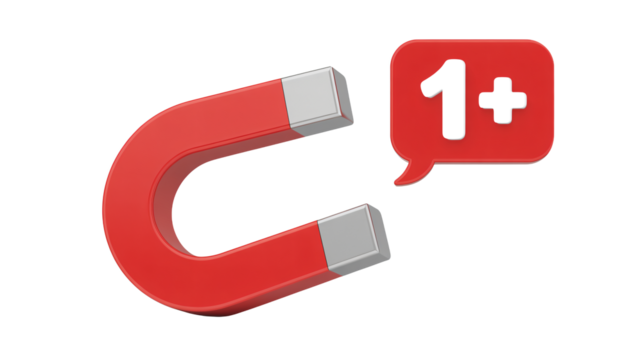 Attract more customers with this powerful magnet and notification icon