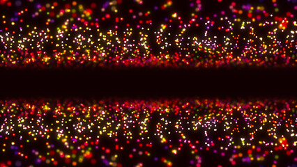 Neon Colorful Dotted Frame, Particle Matter, Cosmic Black Hole Portal, Abyss, Starry Sky, Chaotic Molecules, Glimmers, Digital Field, Tech Design, Advertising, Presentations, Abstract Background
