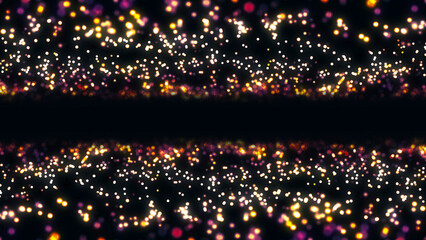 Neon Colorful Dotted Frame, Particle Matter, Cosmic Black Hole Portal, Abyss, Starry Sky, Chaotic Molecules, Glimmers, Digital Field, Tech Design, Advertising, Presentations, Abstract Background