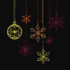 Christmas tree. vector illustration