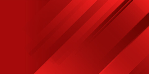 Colorful abstract banner background with red gradations and dynamic slash shapes in modern Memphis style. Vibrant geometric vector design ideal for posters, websites, and digital presentations. EPS10