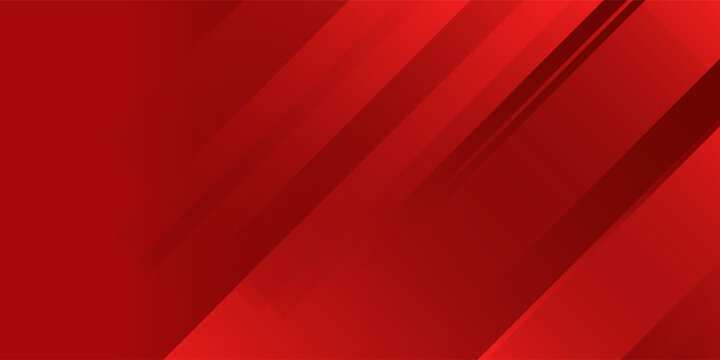 Colorful abstract banner background with red gradations and dynamic slash shapes in modern Memphis style. Vibrant geometric vector design ideal for posters, websites, and digital presentations. EPS10