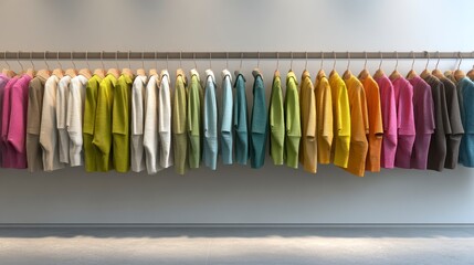 Colorful clothing display