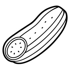 Cucumber Slices Vector Illustration