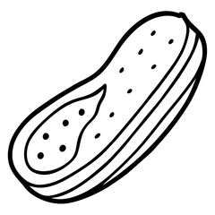 Cucumber Slices Vector Illustration