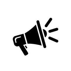 Digital Marketing Icon – Black Vector Promotion Symbol