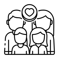 This Family Gathering icon is suitable for Thanksgiving Day.