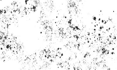 Grunge vector background with halftone print overlay. Old worn halftone texture background in monochrome style