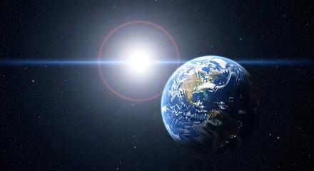 Obraz premium Earth from Space - A Stunning View of Our Planet.