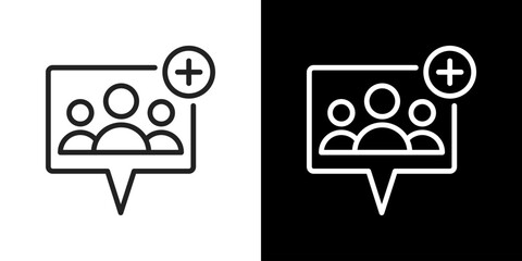 Follower Icon Line Vector Illustration