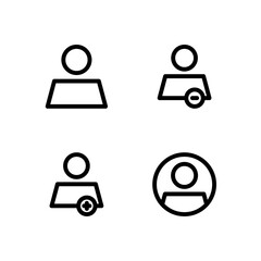 Essential UI Icon Set - User Profile and Account Management Elements