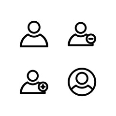 Essential UI Icon Set - User Profile and Account Management Elements