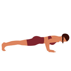 A collection of vector illustrations featuring women practicing yoga in different poses and asanas. Each figure is designed with clean lines and warm tones, perfect for wellness, fitness, meditation, 