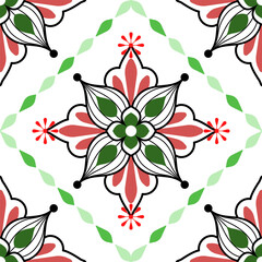 Geometric, ethnic oriental ikat seamless pattern treditional Design for background, carpet wallpaper, clothing, wrapping, batik, fabric, Vector illustration, embroidery style.  
