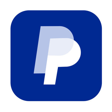 PayPal logo design on transparent background. PayPal icon for online payments on apps and platforms. Vector illustration.