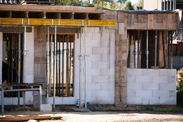 New Residential House Under Construction (Raw State)