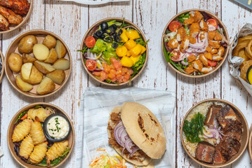 A healthy container full of varied, tasty, and modern food recipes