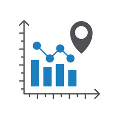 Location Analysis Vector Icon which can easily modify or edit